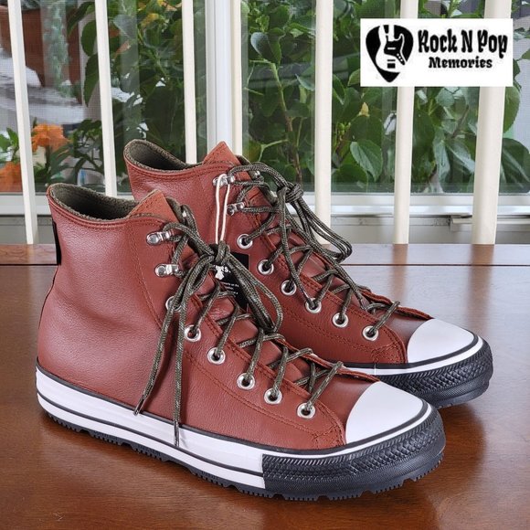 Converse Men's CTAS Winter Hi CC Waterproof 171440C Cedar Bark/White/Black Sze 9 - Picture 1 of 11
